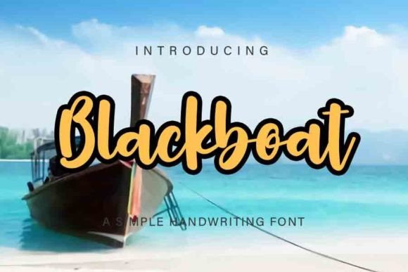 Blackboat Font: Bold & Bouncy