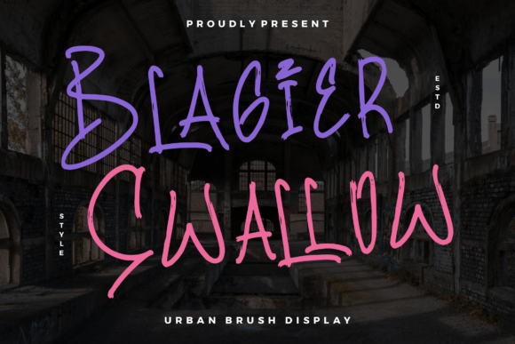 Blagier Swallow: A Handwritten Font for Web Design