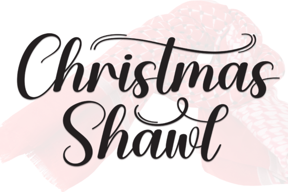 Christmas Shawl: A Festive Font for Business
