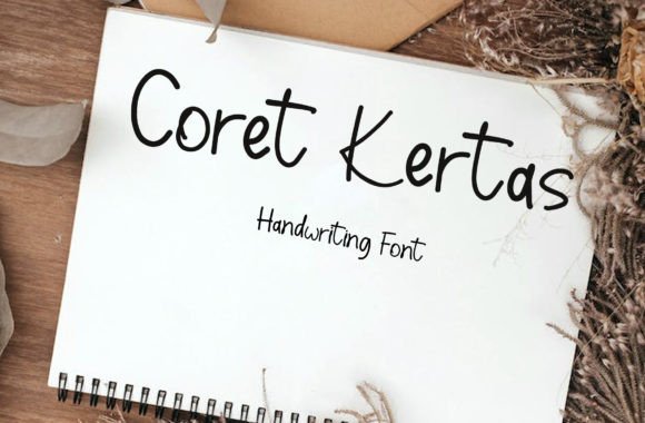 Coret Kertas: A Handwritten Font for Editorial Design