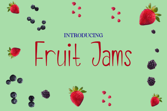 Fruit Jams Font: Whimsical Design for Editorial Projects