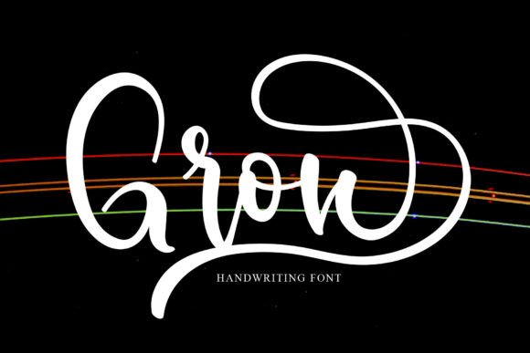 Grow Font: A Playful Handwritten Typeface for Branding Magic