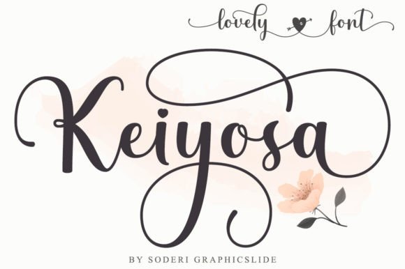 Keiyosa: A Romantic Script for Elegant Design