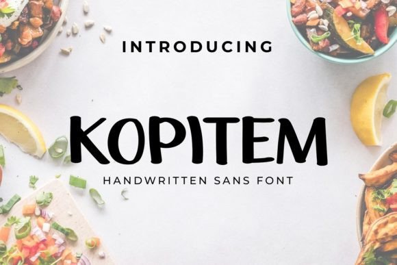 Kopitem: A Handwritten Font for Creative Web Design