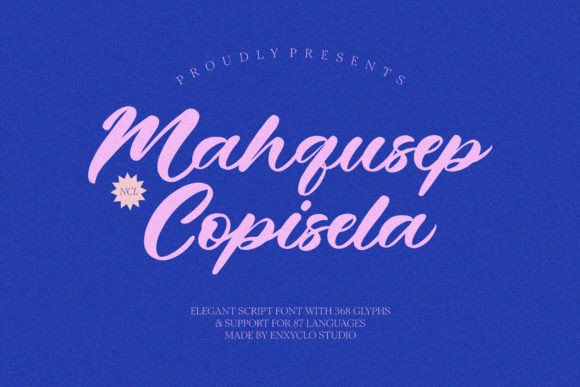 Mahqusep Copisela: A Stylish Font for Business