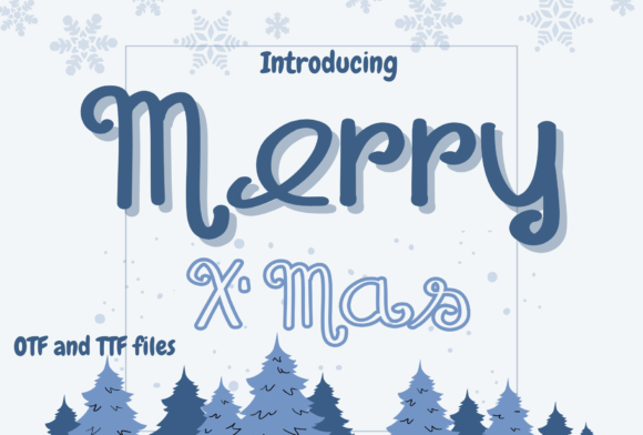 Merry X Mas Font for Festive Campaigns