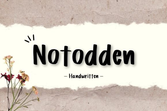 Notodden: A Friendly Script Font for Web Design