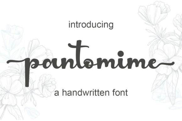 Pantomime Font: A Handwritten Typeface for Editorial Elegance