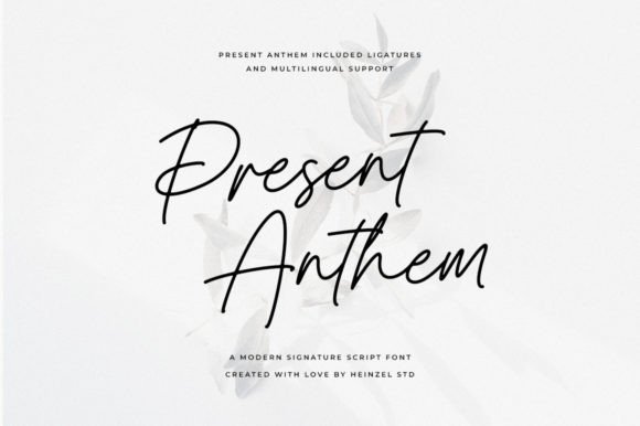 Present Anthem Font for Web Design