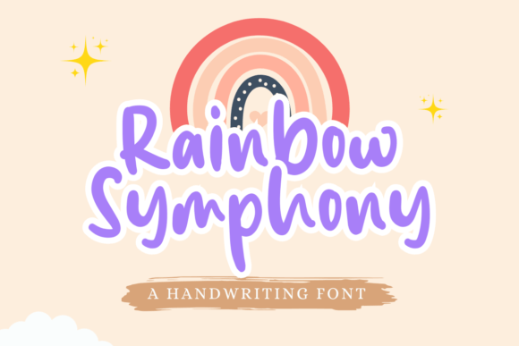 Rainbow Symphony Font: A Playful Display Typeface for Digital Design