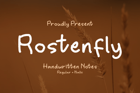 Rostenfly: A Sweet Handwritten Font