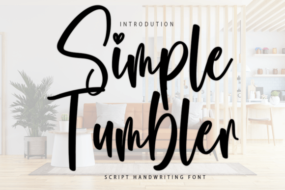 Simple Tumbler: A Luxurious Script Font